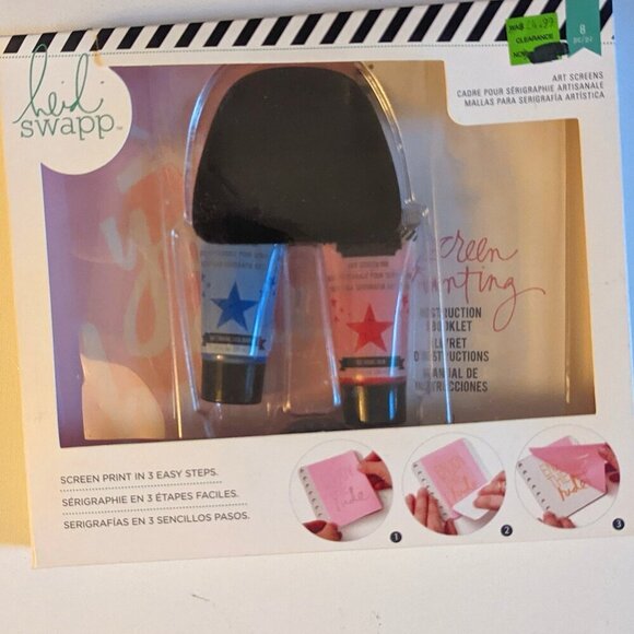 NWT Heidi Swapp Adventure Seekers Art Screens Kit You Are Here Screenprint Craft - Picture 1 of 7
